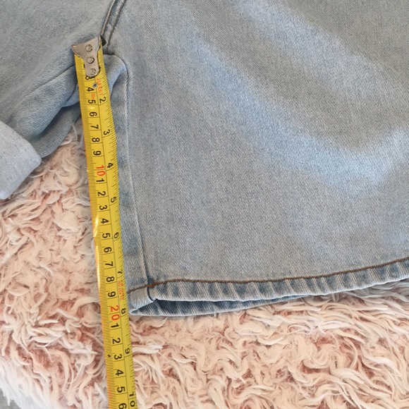 🐋VTG 90s Blue Anchor hi rise denim shorts - Picture 10 of 10